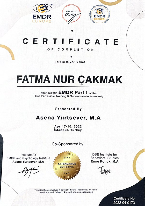 Uzman Psikolojik Danışman Fatma Nur UÇARAL ÇAKMAK